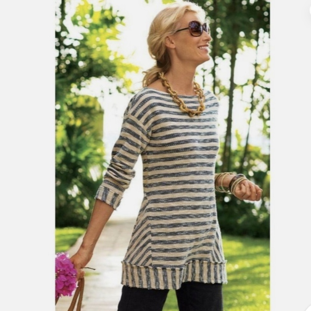 Soft Surrounding‎ Marina Striped Knit Pullover Tunic